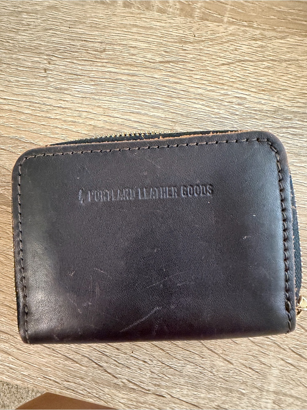 Portland Leather Goods Dark Brown Leather Wallet